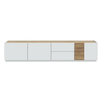 Forte Тв-тумба з висувними ящиками, 240 см, Lewisville, Secret Grey/Дуб Валенсія, LWST141-M829 - Home Club