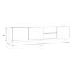 Forte Тв-тумба з висувними ящиками, 240 см, Lewisville, Secret Grey/Дуб Валенсія, LWST141-M829 - Home Club, зображення 6