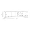 Forte Тв-тумба з висувними ящиками, 240 см, Lewisville, Secret Grey/Дуб Валенсія, LWST141-M829 - Home Club, зображення 7