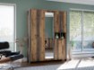 Forte Шафа з дзеркалом 160 см Clif Old – Wood Vintage/Бетон, CLFS831S-C546 - Home Club