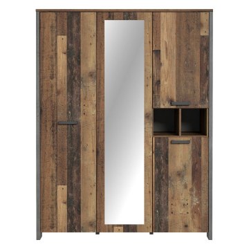 Forte Шафа з дзеркалом 160 см Clif Old – Wood Vintage/Бетон, CLFS831S-C546 - Home Club