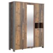 Forte Шафа з дзеркалом 160 см Clif Old – Wood Vintage/Бетон, CLFS831S-C546 - Home Club, зображення 3