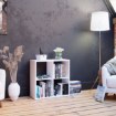 Forte Відкрита квадратна шафа Net106, біла, MXXR221-120 - Home Club, зображення 2