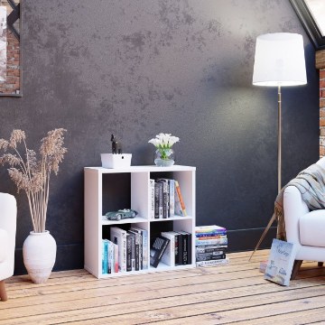 Forte Відкрита квадратна шафа Net106, біла, MXXR221-120 - Home Club