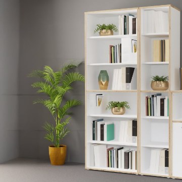 Forte Відкрита полиця 85 см Keflavik, білий/дуб Artisan, KFLR823-C881 - Home Club