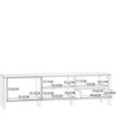 Forte Тумба під телевізор 180 см Jytana, дуб Mauvella/чорний, JTNT133L-M635 - Home Club, зображення 10