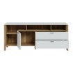 Forte Тв-тумба з висувними ящиками 160 см Saitama Дуб Mauvella/Secret Grey, SQMT221R-M826 - Home Club, зображення 3
