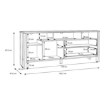 Forte Тв-тумба з висувними ящиками 160 см Saitama Дуб Mauvella/Secret Grey, SQMT221R-M826 - Home Club, зображення 9
