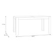 Forte Розкладний стіл 160x90 см Breathtaker, пісочний, FLOT16-U60 - Home Club, зображення 6