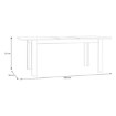 Forte Розкладний стіл 160x90 см Breathtaker, пісочний, FLOT16-U60 - Home Club, зображення 7