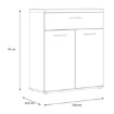 Forte Скандинавська комода 80 см Winnie, WNK431-C804 - Home Club, зображення 7