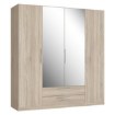 Forte Шафа з дзеркалом і шухлядами 200 см Cadixo Дуб Сонома, CDXS84S-D30 - Home Club, зображення 4