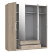 Forte Шафа з дзеркалом і шухлядами 200 см Cadixo Дуб Сонома, CDXS84S-D30 - Home Club, зображення 5