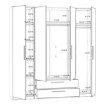 Forte Шафа з дзеркалом і шухлядами 200 см Cadixo Дуб Сонома, CDXS84S-D30 - Home Club, зображення 7