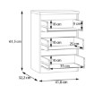Forte Комод, EMOK111-D30F - Home Club, зображення 7