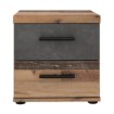 Forte Приліжкова тумба 40 см з шухлядами Winnie Old – Wood Vintage/Бетон, WNK08-C754 - Home Club, зображення 2