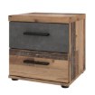 Forte Приліжкова тумба 40 см з шухлядами Winnie Old – Wood Vintage/Бетон, WNK08-C754 - Home Club, зображення 6