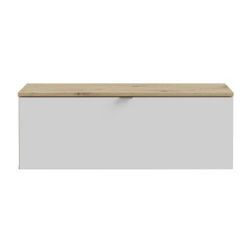 Forte Настінна тумба під телевізор 100 см Libertad, дуб Artisan/білий, LBTT111-M956 - Home Club