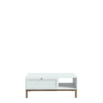 Forte Кавовий столик із шухлядою та ліпниною 110x60 см Penkridge Secret Grey/Шляхетний дуб, CFTT5175L-M848 - Home Club