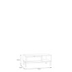 Forte Кавовий столик із шухлядою та ліпниною 110x60 см Penkridge Secret Grey/Шляхетний дуб, CFTT5175L-M848 - Home Club, зображення 7