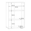 Forte Низька відкрита шафа, біла, T2KR40-120 - Home Club, зображення 5