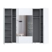 Forte Шафа з дзеркалом 270 см Narago, біла, RXGS82511-120 - Home Club, зображення 3