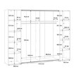 Forte Шафа з дзеркалом 270 см Narago, біла, RXGS82511-120 - Home Club, зображення 7