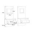 Forte Приліжкові тумбочки, JKBK011STB-C795 - Home Club, зображення 7
