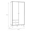 Forte Шафа для одягу L, HLTS721LEC-M793 - Home Club, зображення 6
