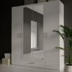 Forte Шкаф с зеркалом 180 см с ящиком Econobox 2, белый, ECBS944-120 - Home Club