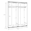 Forte Шкаф для одежды, SSQS82412-U60 - Home Club, изображение 8