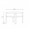 Forte Круглий журнальний столик 75x75 см Tobago, чорний, CFTT5024-Z13M - Home Club, зображення 3