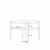 Forte Круглий журнальний столик 75x75 см Tobago, чорний, CFTT5024-Z13M - Home Club, зображення 4