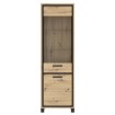 Forte Вузька вітрина 65 см Trondheim Дуб Artisan/Дуб чорний, TDHV712-C773 - Home Club, зображення 4