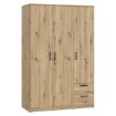 Forte Шафа з полицями та шухлядами Niko, дуб Artisan, NIKS84-D78 - Home Club, зображення 4