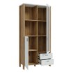 Forte Вітрина 100 см із шухлядами Saitama Дуб Mauvella/Secret Grey, SQMV721R-M826 - Home Club, зображення 6