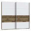 Forte Шкаф-купе 270 см Modern Way, дуб «Клепковый»/белый, RCQS12411-C811 - Home Club, изображение 2