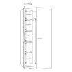 Forte Шкаф 100 см Cadixo, дуб Artisan, CDXS91-D78 - Home Club, изображение 7