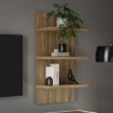 Forte Вертикальна полиця 60 см Lewisville Дуб Валенсія, LWSB01-D116 - Home Club