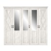 Forte Велика шафа з дзеркалом 255 см Kashmir, біла сосна, KSMS955S3-D43 - Home Club, зображення 2