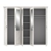Forte Велика шафа з дзеркалом 255 см Kashmir, біла сосна, KSMS955S3-D43 - Home Club, зображення 3