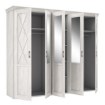 Forte Велика шафа з дзеркалом 255 см Kashmir, біла сосна, KSMS955S3-D43 - Home Club, зображення 5