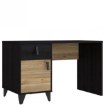 Forte Лофт-стіл 120x60 см із шухлядою та шафкою Lya, LYAB211-M687 - Home Club, зображення 2