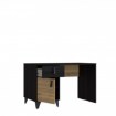 Forte Лофт-стіл 120x60 см із шухлядою та шафкою Lya, LYAB211-M687 - Home Club, зображення 3