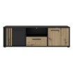 Forte Тв-тумба 140 см Cardigan Дуб Artisan/Чорний, CDGT131-M624 - Home Club, зображення 2