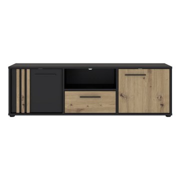 Forte Тв-тумба 140 см Cardigan Дуб Artisan/Чорний, CDGT131-M624 - Home Club