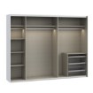 Forte Розсувна шафа 270 см Sophistispace, біла, SSQS12411-120 - Home Club, зображення 3