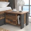 Forte Приліжкова тумба 60 см з шухлядами Clif Old – Wood Vintage/Бетон, CLFK021-C546 - Home Club