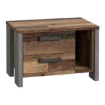 Forte Приліжкова тумба 60 см з шухлядами Clif Old – Wood Vintage/Бетон, CLFK021-C546 - Home Club, зображення 4