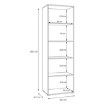 Forte Шафа-вітрина, AXKV821L-M802 - Home Club, зображення 11